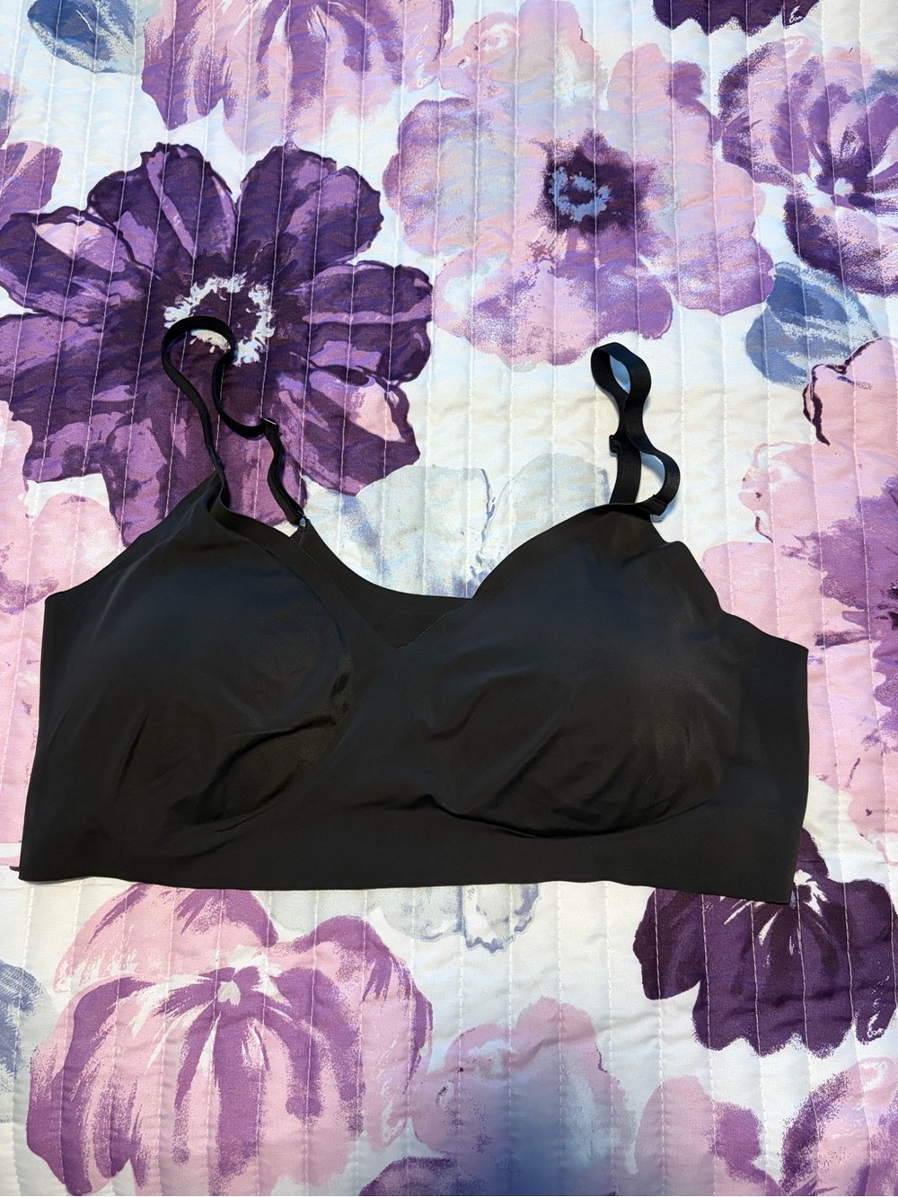 True & Co Wireless Triangle Bra- XL